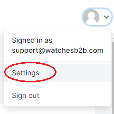 agent settings button